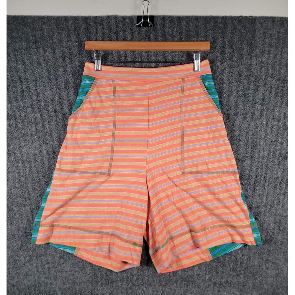 Free Est Free People Dash Shorts Womens Small Striped High Waisted Lounge Surf